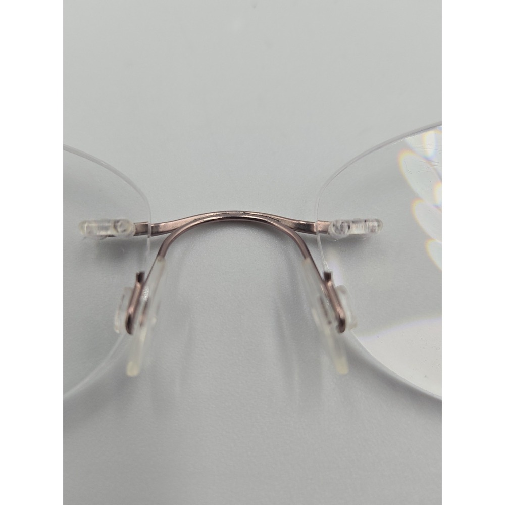 AIRLOCK Forever 203 601 Rose Gold Womens Rimless Eyeglasse Frames Only 51-18-135 - Picture 7 of 7